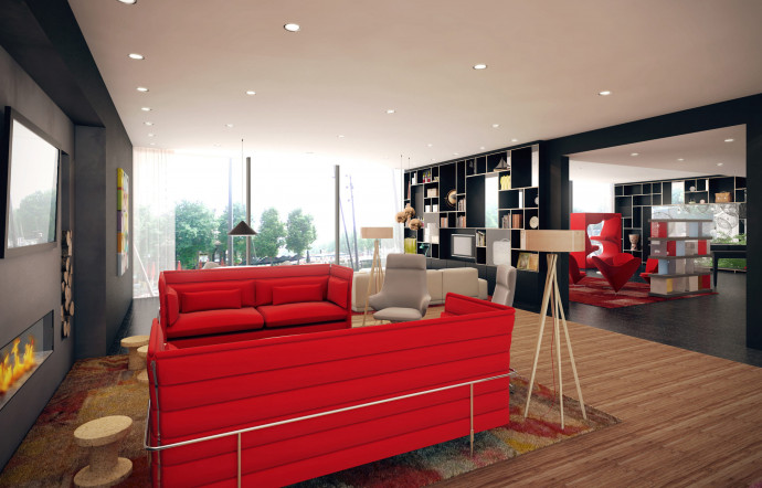 Hôtel Citizen M à Rotterdam.