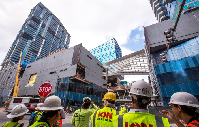 Le quartier Brickell: morne il y a peu, il s’est transformé en un espace de vie 24h/24 où les start-up élisent désormais domicile.