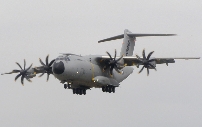 Le transporteur militaire A400M d’Airbus.