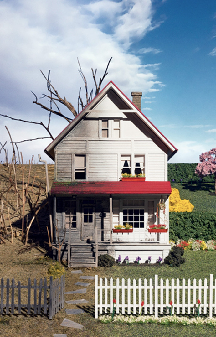 Cloudy/Sunny Skies (aka Doom/Boom), James Casabere 2013.