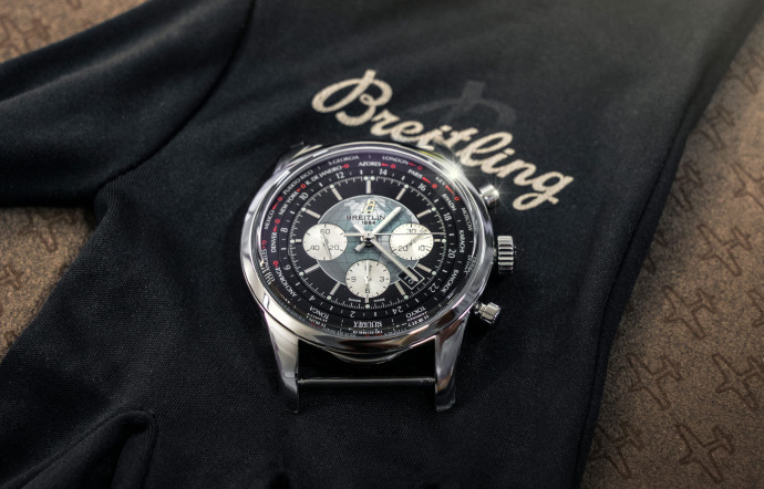 La Transocean Chronograph Unitime affiche l’heure dans les 24 fuseaux horaires.