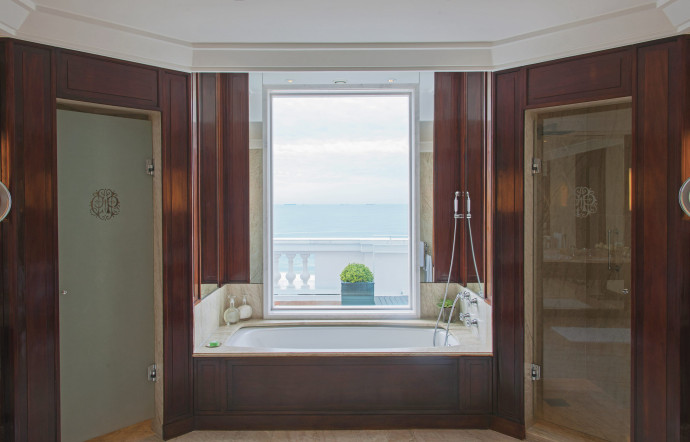 L’une des suites, avec vue sur l’océan.