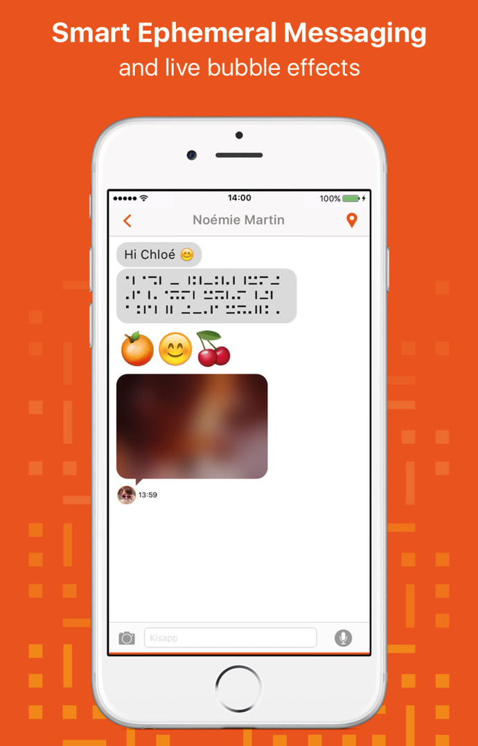 L’application détruit les messages en temps réel.