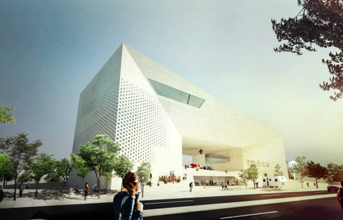 La Maison de l’Économie créative et de la Culture en Aquitaine (MÉCA), réalisée par le starchitecte danois Bjarke Ingels.