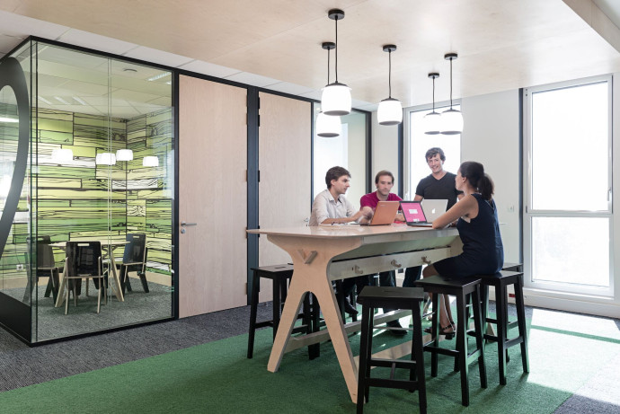 Dans le nouveaux campus de Klaxoon à Rennes