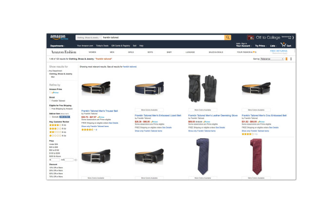 Prêt-à-porter sur Amazon.com