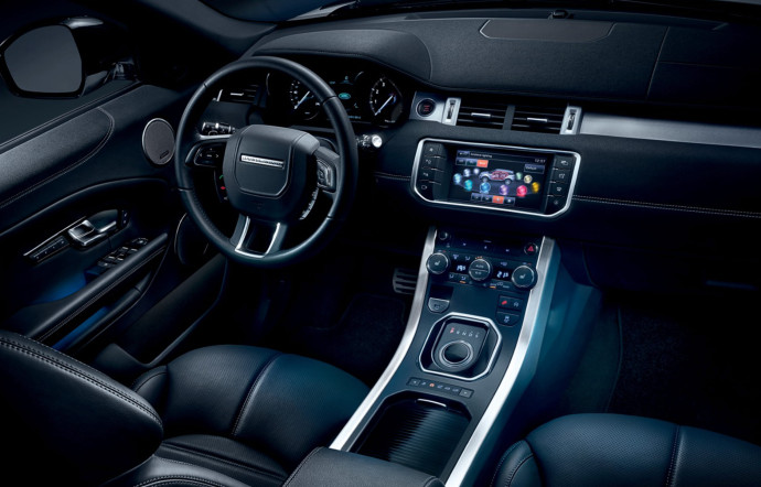 Intérieur de la Range Rover Equivoque