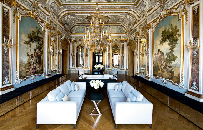 Lounge du Aman Canal Grande, à Venise
