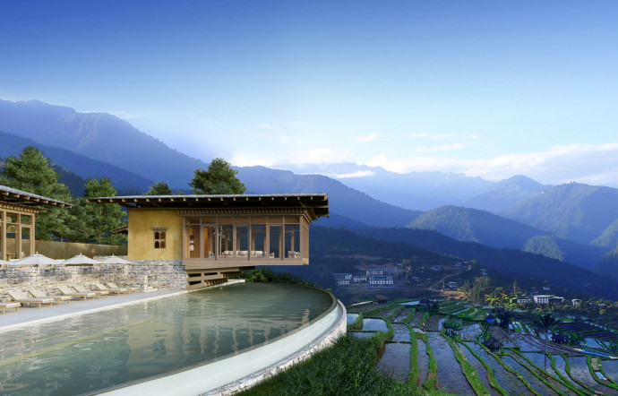 Notre favori, l’hôtel de Punakha, pour sa vue sur les rizières…