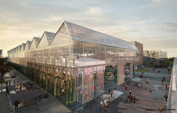 Les Halles Alstom où s’installera, entre autres, l’Ecole des Beaux-Arts.