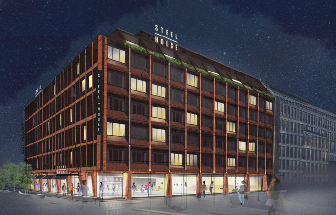 Le luxe dans un bâtiment brut de décoffrage, c’est un pari osé… Donc excitant ! L’ouverture du Steel House Copenhagen est prévue pour cet été !