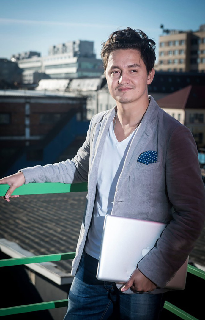 Alex Malybaev, cofondateur de Firma, agence de publicité, de branding et de production de films.