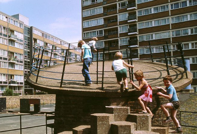 Churchill Gardens Estate, Pimlico London, 1978.