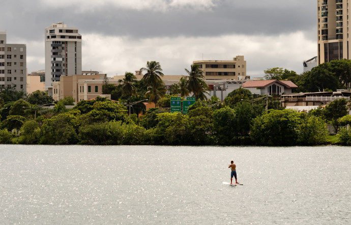 La baie du quartier moderne de Condado, dans le nord de la ville.
