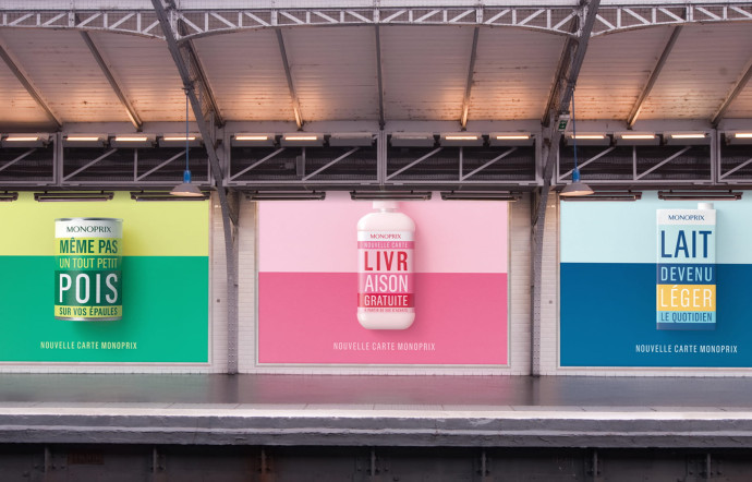 Le désormais iconique packaging pop art de Monoprix, coup de maître et rampe de lancement de Rosapark.