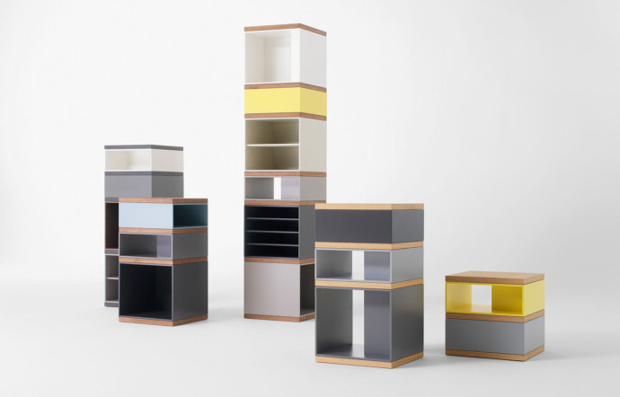 Modules de rangement de la collection « Totem », design Vincent Van Duysen, Pastoe.