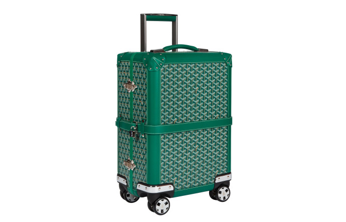 Trolley « Bourget » vert, de Goyard.