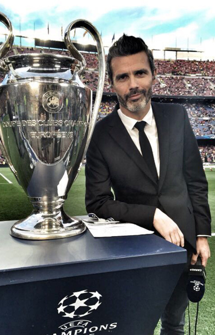 Dominique Armand, journaliste de « Canal Football Club ».