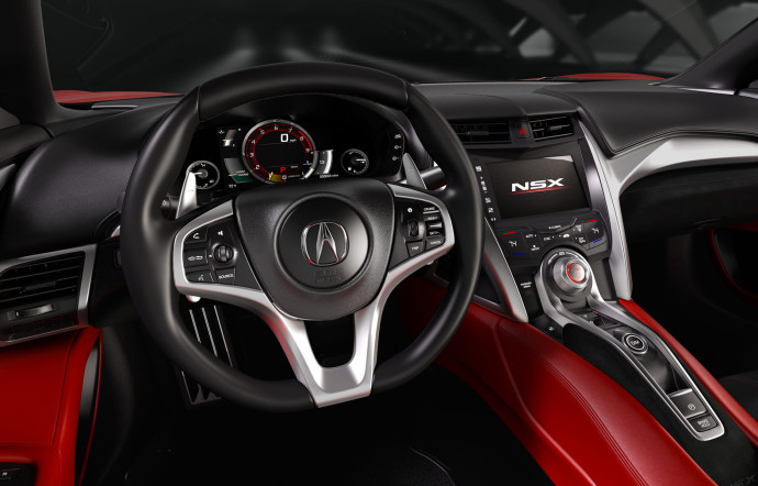 Honda NSX, détails de l’intérieur.