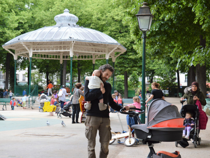Rien de mieux qu’une balade au square en poussette