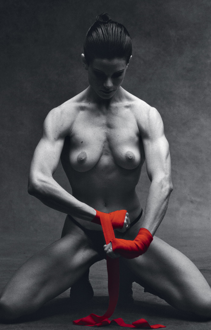 « Lisa Lyon », Francis Giacobetti, Paris Studio, Lui Magazine, 1984.