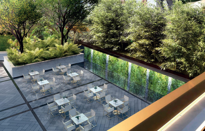 Le Cotton Tree Terrace, l’un des cinq restaurants de l’hôtel.