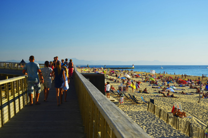 La plage d’Hossegor.