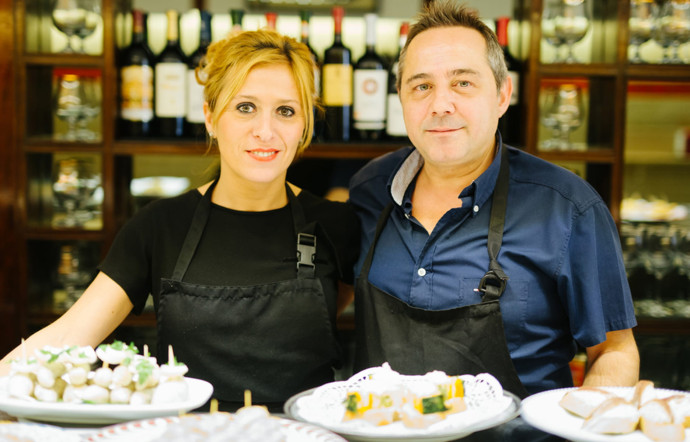 Maialen et Jesús Fernández, à la tête du Bar Martínez.