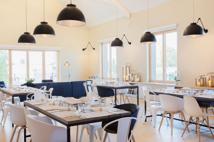 Les bureaux d’Hutchinson : la cuisine chez Gustave.