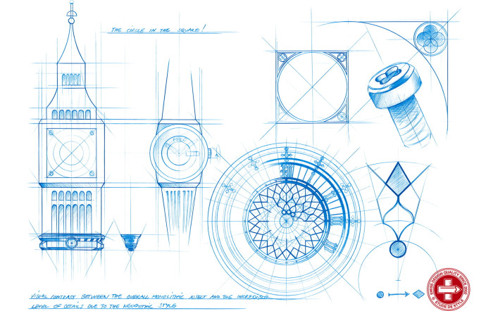 Collection Big Ben, croquis.