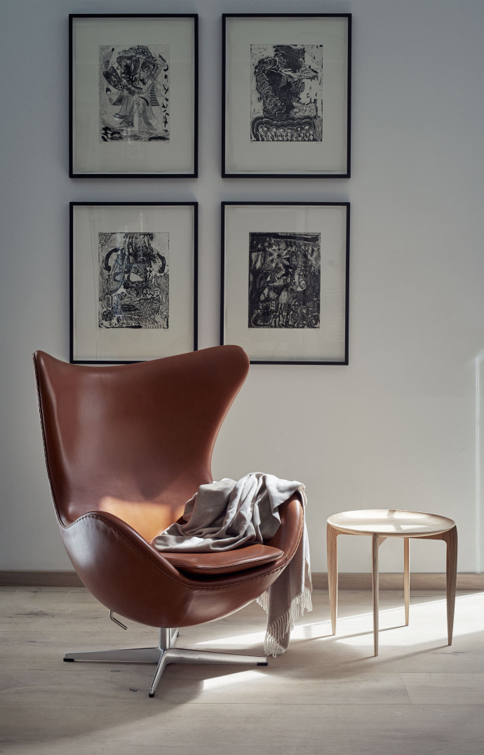 Fauteuil Egg, d’Arne Jacobsen pour Fritz Hansen.