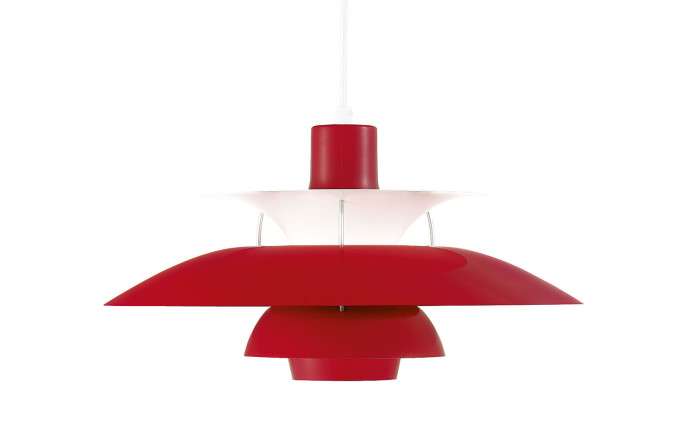 L’abat-jour PH 50 Chili Red de l’éditeur Louis Poulsen.