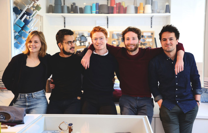 100 % merinos : l’équipe Six & Sept dans leur atelier.