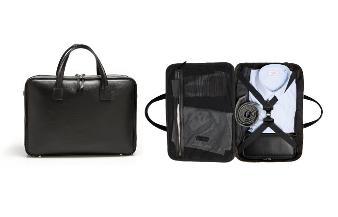36h modèle Cardignac (cuir estampé), Black, 590 €.