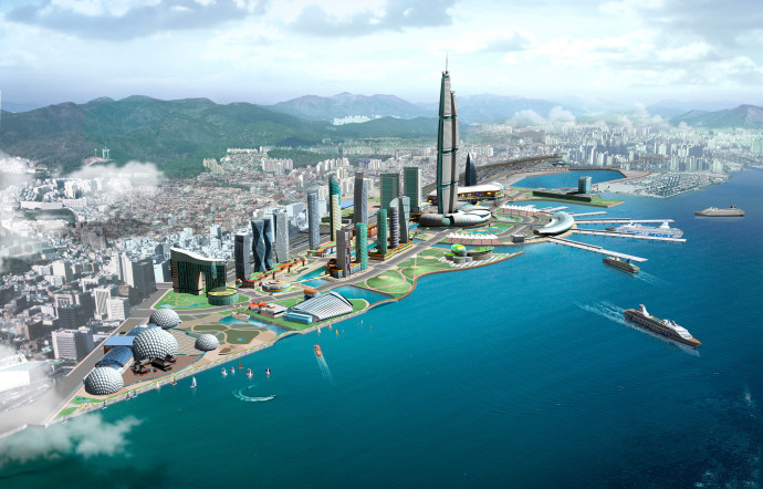 Projet de réaménagement du North Port. Une reconversion résidentielle et touristique qui vise à offrir un front de mer digne de la future métropole maritime.
