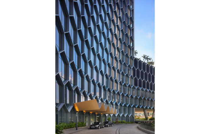 L’extérieur de l’Andaz Singapore.