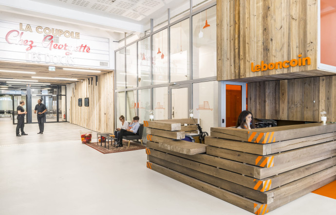 Les bureaux de Le Bon Coin, rue du Faubourg Saint-Martin (Paris 10e), où l’entreprise a emménagé cette année.