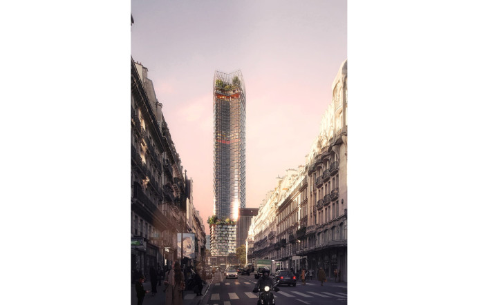 Le projet de réhabilitation de la tour Montparnasse prévoit de coiffer le bâtiment d’une serre agricole de 18 m de haut.