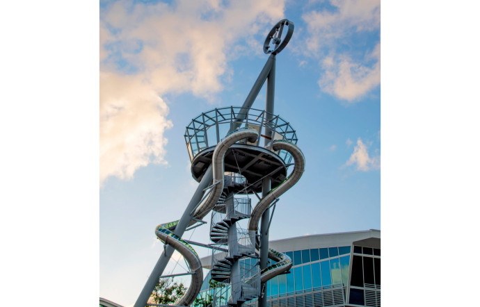 Le toboggan d’Aventura Mall.