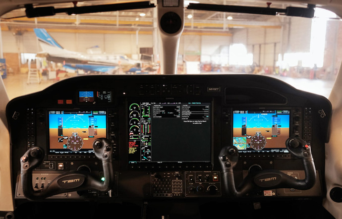 Le poste de pilotage d’un TBM.