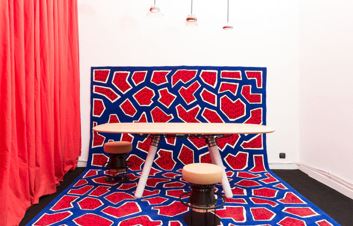 Le tapis France de Nathalie du Pasquier, pour La Chance.