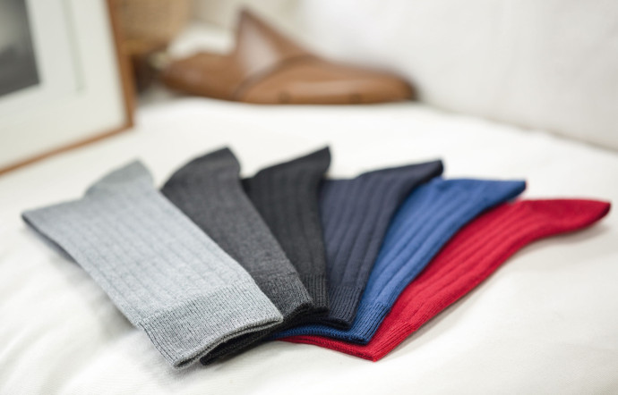 La marque de chaussettes Bleuforêt.