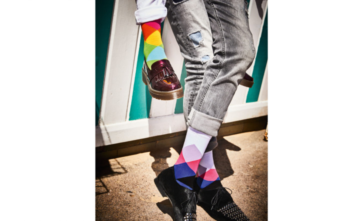 Les chaussettes Burlington.