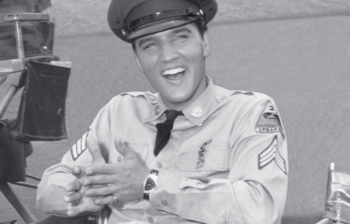 Le modèle Aventura au poignet d’Elvis Presley.