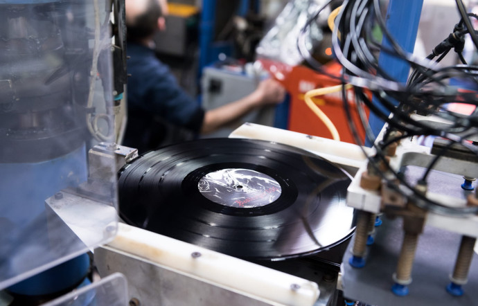Un vinyle en phase de finition.