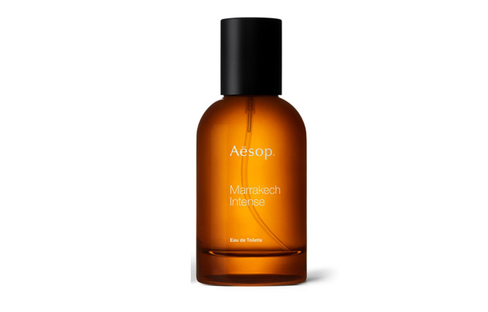 Sélection : parfums mixtes – Marrakech Intense, eau de toilette, Aesop, 50 ml, 75 €.