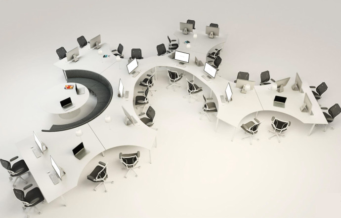 Tables modulables « Organic », Moore.