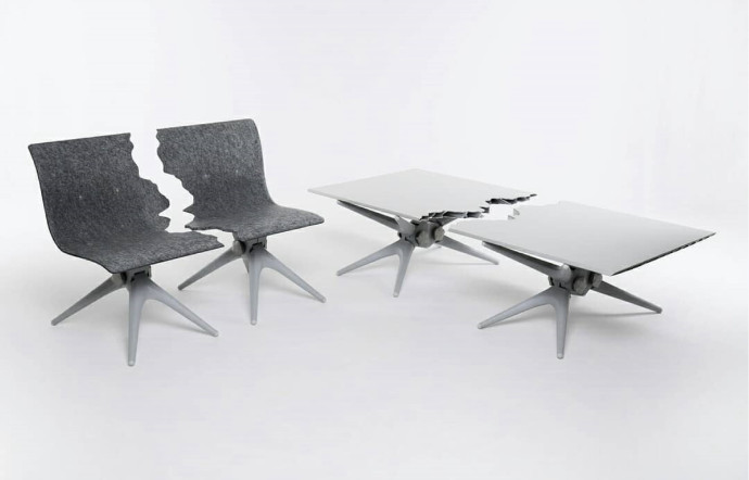 Collection Fractured (2018), imaginée pour la marque berlinoise Pentatonic.