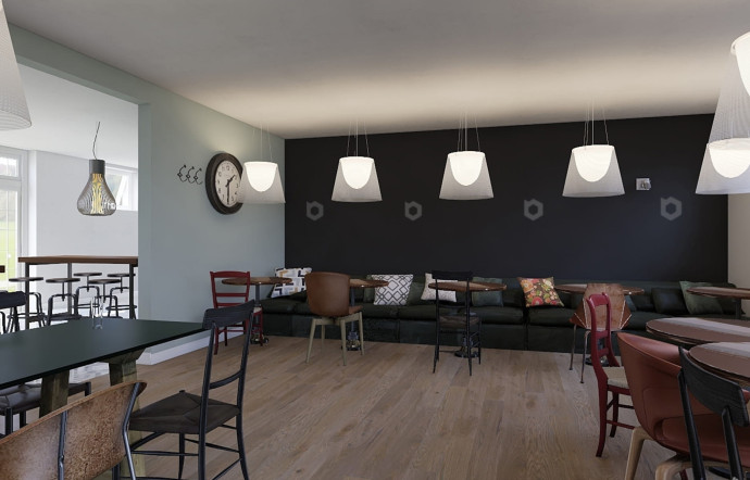 Comme dans chaque établissement Morning, les espaces communs représentent un tiers de la surface totale du bâtiment.