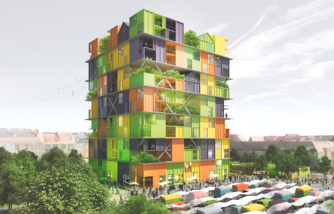 Le Community House de Knokke-Heist, en Belgique, qui regroupera différents services publics de proximité, est en cours de réalisation.